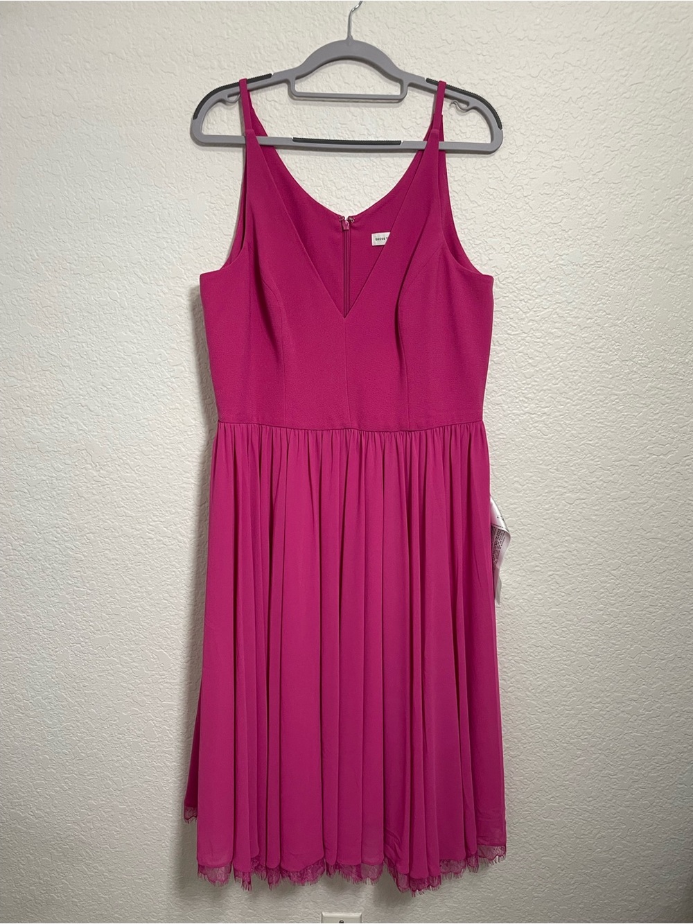 Dress the Population Alicia Pink Midi Dress XL NWT